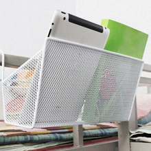 Load image into Gallery viewer, Metal Mesh Dorm Bedside Hanging Basket Wire School Dormitory Storage Shelf Rack Bunk Organizer